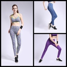 autumn campaign color printing high-quality Absorbent quick-drying Stretch Exercise treadmill workout leggings free shipping