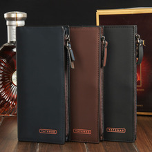 NEW Brand Luxury Men Genuine Leather Purse Long Casual Male Card Holder Carteira Brand Wallet 3 Color Available