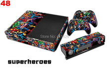 Superhero Skin Sticker For Microsoft Xbox one Console + Controller Anti-Dust skin cover