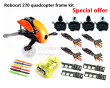 DIY FPV race mini drone Robocat 270 quadcopter frame kit 4-axis pure carbon CC3D + D2204 + BL12A ESC + LED light Special price