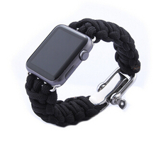 New Parachute Cord Line Watch Band For Apple Watch Band Smart iWatch Strap Outdoor Sports Bracelet Bands With Adapters 38MM 42MM