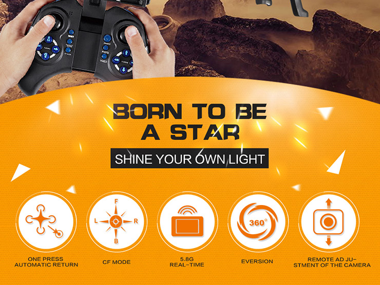 JJRC H11D 6-Axis Gryo 5.8G FPV Headless Mode RC Quadcopter with 2MP Digital camera RTF 2.4GHz