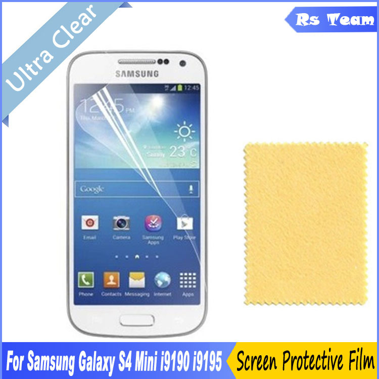 6pcs/lot Clear Front Screen Protector Display Screen Guard Film For Samsung Galaxy S4 mini SIV Mini i9190 i9195 Protective Film