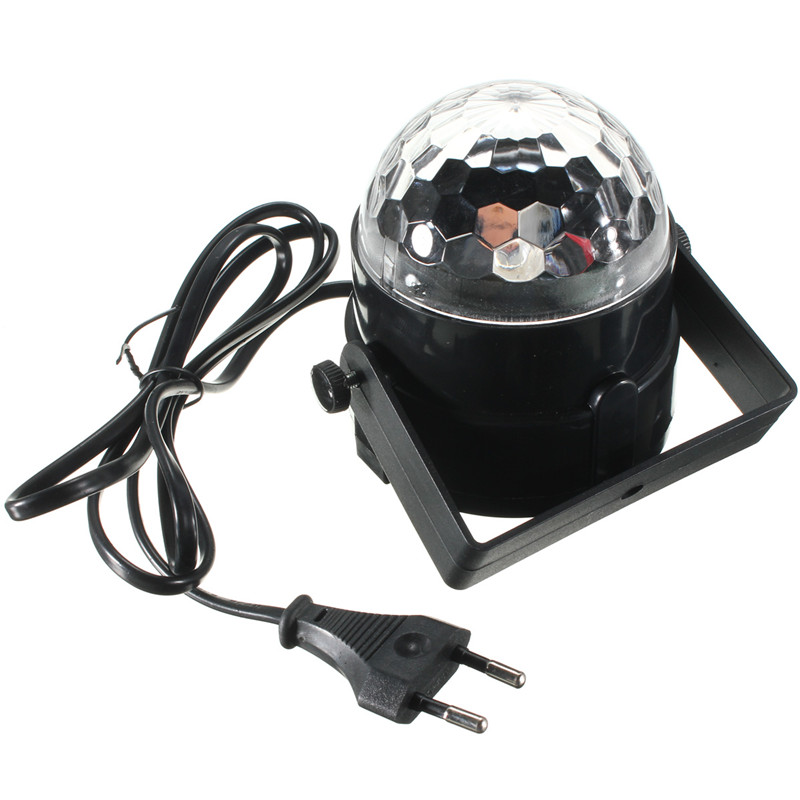 Best Price RGB Mini LED Crystal Magic Ball Stage Effect Lighting Lamp Party Disco Club DJ Light Show EU Plug