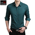 VISADA JAUNA Men s Fashion Shirt 2016 New Arrivals Casual Style Long Sleeve Slim Fit Business