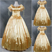 Freeship!Customer-made Vintage Costumes Victorian dress Renaissance Dress Steampunk dress Gothic Cosplay Halloween Dresses V-65