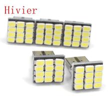 2 x T10 194 168 W5W 12-SMD Car White LED Light DC 12V License Plate Lamp Free shipping