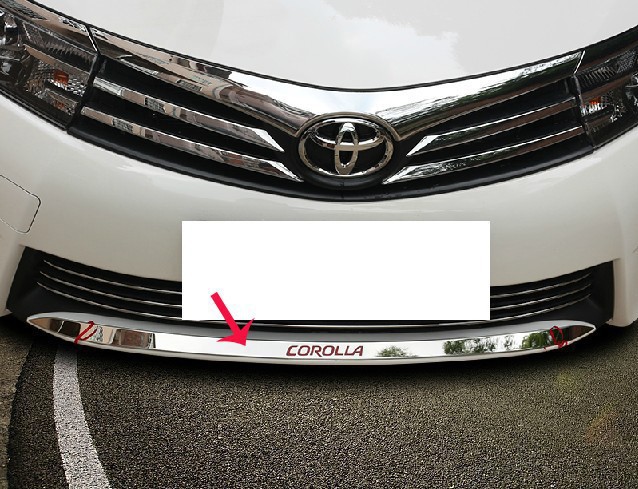 High quality stainless steel Front Grille Around Trim Front bumper Around Trim Racing Grills Trim For 2014 Toyota Corolla