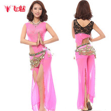 Flying charm belly dance costumes lace new spring gauze Belly Dance Costume Suit leotard exercise clothing