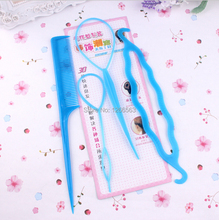 Newest Women hair accessory Synchronized pull hair pin wear hair sticks pattern portable hair maker accessories