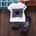 Baby boy clothes print summer infant girl clothes sets t shirt Medium pants suit baby clothing