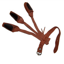 1pc Outdoors Hunting Supplies Traditional Archery Shooting Protect Glove Bows Brace Three Fingers Leather Guard Gloves