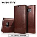 S6 Edge Case Luxury PU Leather Wallet Case For Samsung Galaxy S6 Edge Silicone Magnetic Flip