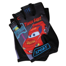 Kids Gloves Cute Half Finger Glove Outside Children Road Bike Riding Mountain Bicycle Cycling for Kids Boys Girls Sports Gloves