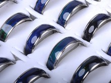 Wholesale Jewelery Bulks 20pcs Mixed Change Color Silver Plated Mood Rings