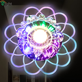 Dia20cm Modern Simple RGB Crystal Foyer Led Chandelier Creative Acrylic Corridor Led Ceiling Chandelier Porch Chandelier