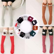 2016 Cartoon Cute Children Sock Print Animal Cotton Baby Kid Sock Knee High Long Fox Socks For Toddler Girl Clothing Accessories