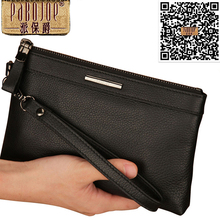 Promotion Real Leather For 5 5 Phone Case Wallet Zipper Men Wallets Long Coin Purses Holders