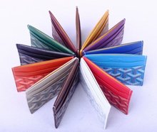 Card holde ID holder fashion design canvas and leather material unisex purse high qualty