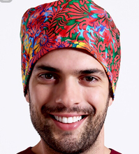Nurses/doctors Colorful Print Scrub Skull Cap Medical Surgical Surgery Hat/Cap Woman Man Unisex Fashion dome cap use lab/kitchen