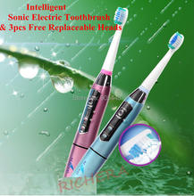 Professional Care Electric massage sonic Toothbrush With 3 replaceable heads Waterproof 35000/min cleaning teeth dental care