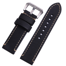 P style Hand made high quality fine imported Italian leather watch strap &band 20mm 22mm 24mm with stainless steel buckle