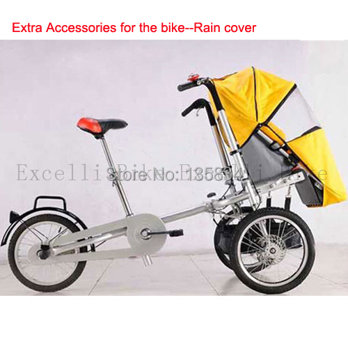 A03-Folding Taga Bike 16inch Mother Baby Stroller Bike Adding Baby Capsule.jpg