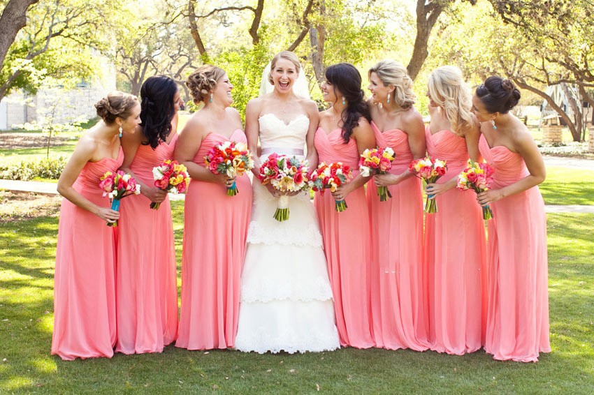 Pink bridesmaid dresses under 100