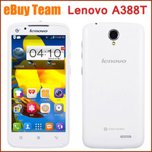 Original Lenovo A388T Cell phones Quad Core 5.0” Android 4.1 5MP 4GB ROM 512MB RAM GPS Unlocked Smartphone In Stock+Free Gifts