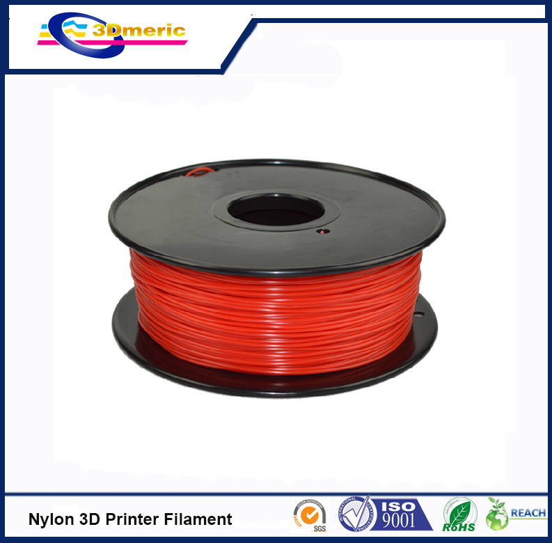 3D printer filament 1 75mm Nylon PA extruded plastic Red colour 3D printer material high strength