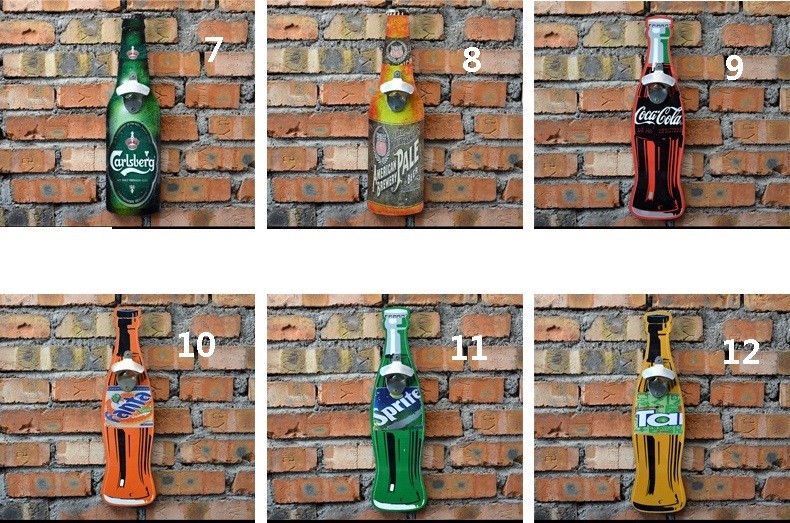 Bar tool American retro beer bottle opener creative Bar Restaurant wall hangings crafts barware (4)