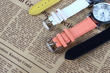 Free shipping 2015 Newest 4 Color Fashion Leather Band Clock Analog Quartz Watch Wrist Watch Women