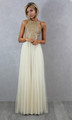 Dressgirl 2016 Cheap Bridesmaid Dresses Under 50 A line High Collar Ivory Tulle Sequins Open Back