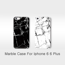 2015 Newest Fashion Cool White Black Marble Score Funda Case For Apple iPhone 5 5S 6 6 Plus 4.7 5.5 inch Back PC Cellphone Cases