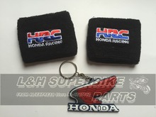Motorcycle 98 Markus 3D Rubber Keyring Keychain & Brake Reservoir Sock Oil Fluid Tank Cover Sleeve FOR Honda Repsol