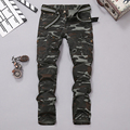 2016 New Style Summer Men Military Ripped uniforms camouflage pants Pleats Straight Slim Cotton Good Quality