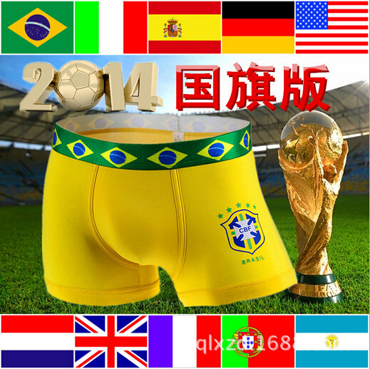 Гаджет  2015 Brand Man Boxer Underwear M-2XL Men Boxers cotton Modal Flag World Cup Soccer Football Hombre Cuecas Andrew Christian  None Одежда и аксессуары