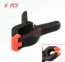Z116 – New 6 PCS Good Quality Hard Plastic Spring Clamps Clips Set DIY Tools