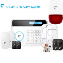 Spanish language menu Garage warehouse alarming theft Safety voice alert gsm alarm with 433mhz and APPs