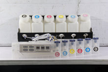 6 color CISS system bulk ink system for Outdoor large format printer plotter (6 ink bottles+6 cartridges+ spare parts)