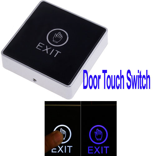 Durable Door Control Touch Sensor Pushbutton Switcher Exit Push Button Switch with Indicate LED Light ,Freeshipping Dropshipping