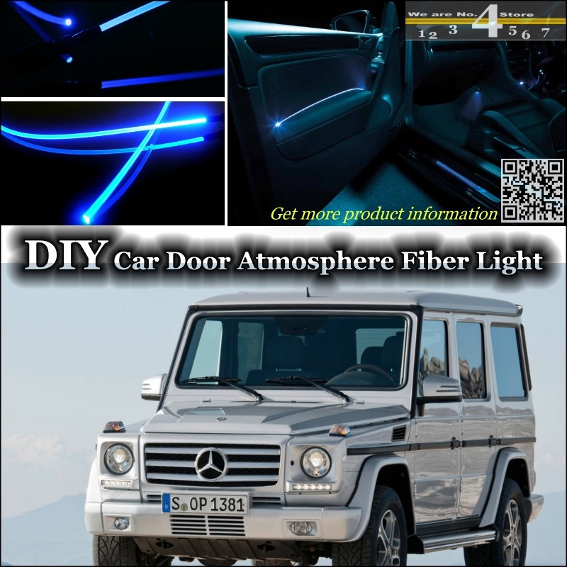 interior Ambient Light Tuning Atmosphere Fiber Optic Band Lights For Mercedes Benz G-Class 461 Inside Door Panel illumination