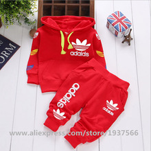 2016 Baby Boys Girls Clothing Set Kids Baby Boys Girls Sport Suit Hoodies jacket + Pant Clothes Children Clothing