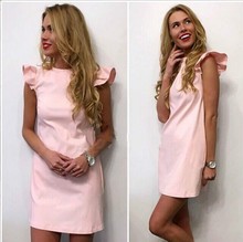 summer dress for women candy color office dress cheap clothes china party dresses free belt