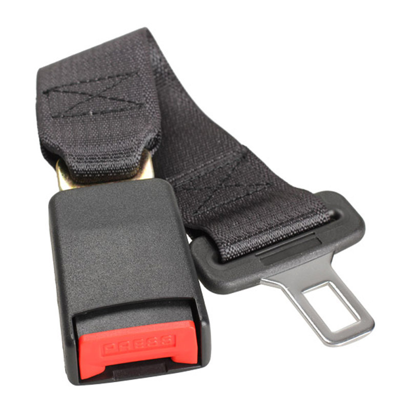 Car Vehicle Seat Belt Extension Extender Strap Safety Buckle Black New E1Xc