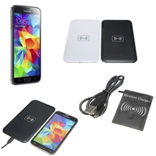 High Speed Perfect Excellent Quality Qi Wireless Charger Pad With Receiver Card With USB Cable For Samsung For Galaxy S5 i9600
