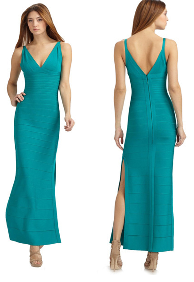 High quality Rayon  HL  bandage dress Floor-Length sexy women  elegant  Evening Dresses    L-112