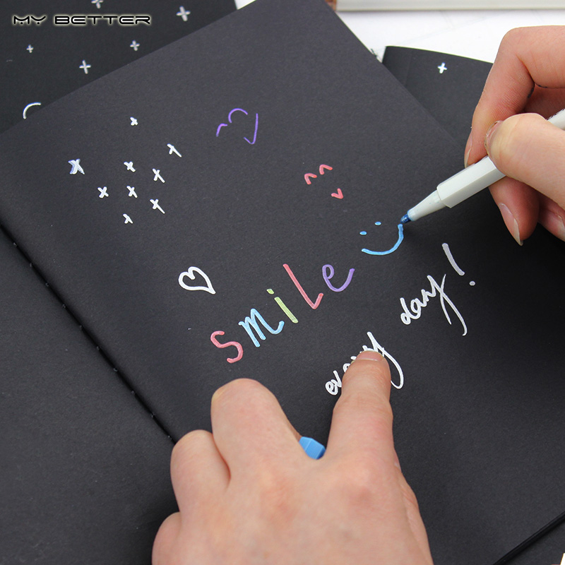 New 32K Office Notepad Paper Diary Notebook Drawing Blank Black Sketch Painting New 32K Office Notepad Paper Diary Notebook Drawing Blank Black Sketch Painting