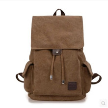 Retro Style Mens Canvas Casual Backpack & Laptop Bag