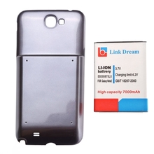 Link Dream High Quality 7000mAh Mobile Phone Battery Cover Back Door for Samsung Galaxy Note II N7100 Dark Blue Cover